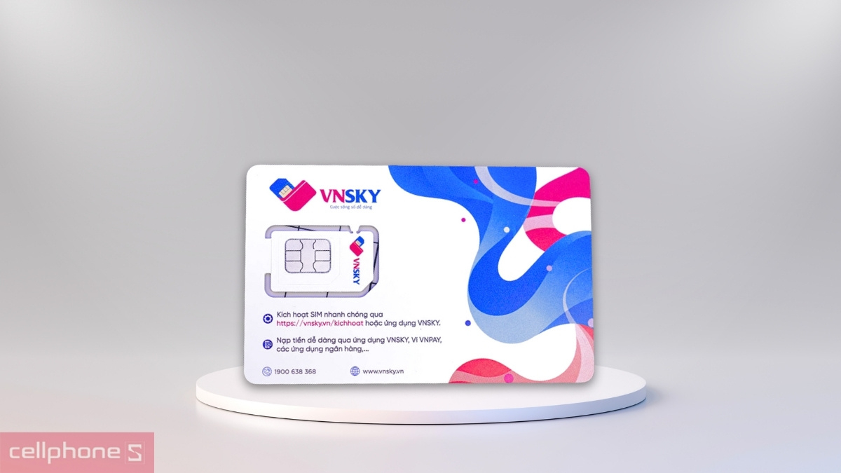 Sim 5G VNSKY 5G109 8GB/ngày - Dung lượng data lớn, ưu đãi gọi thoại tiện lợi