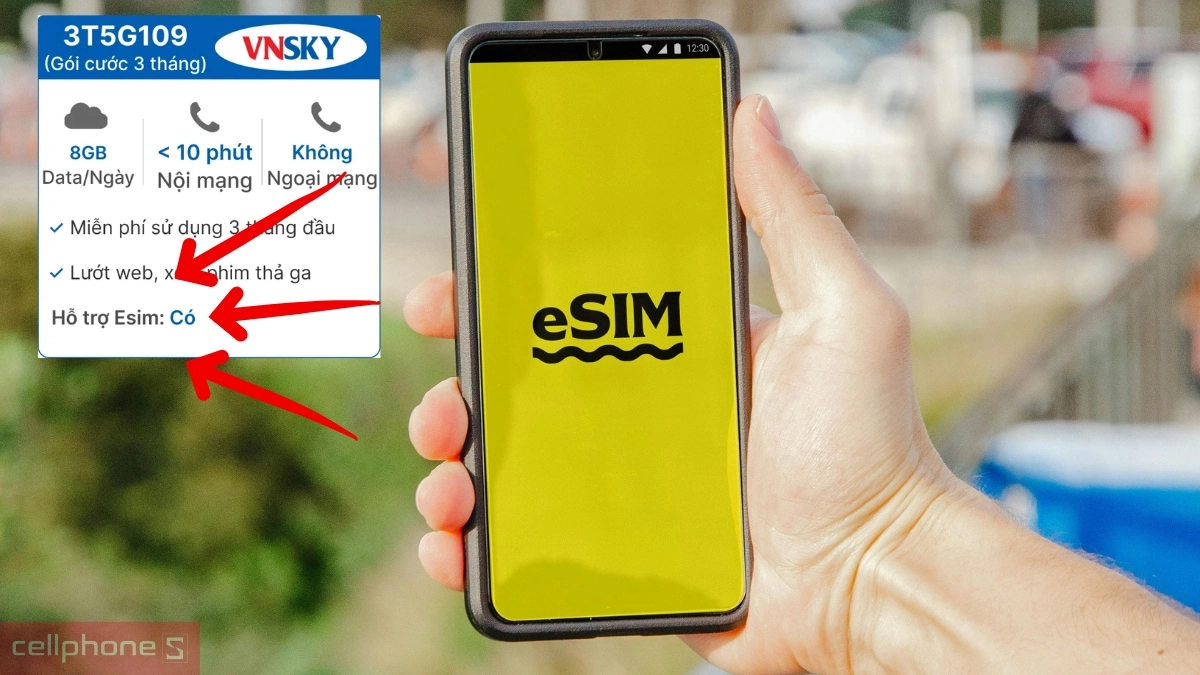 Sim 5G VNSKY 5G109 8GB ngày Free 3 tháng - Dung lượng lớn, trải nghiệm thoải mái