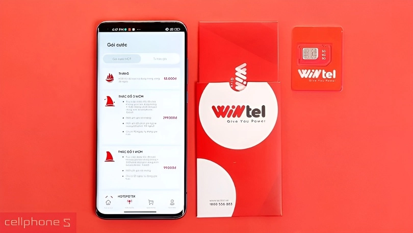 Sim 4G WINTEL WIN69X 20GB/tháng - Tốc độ truy cập cao, chuyển đổi eSim tiện lợi