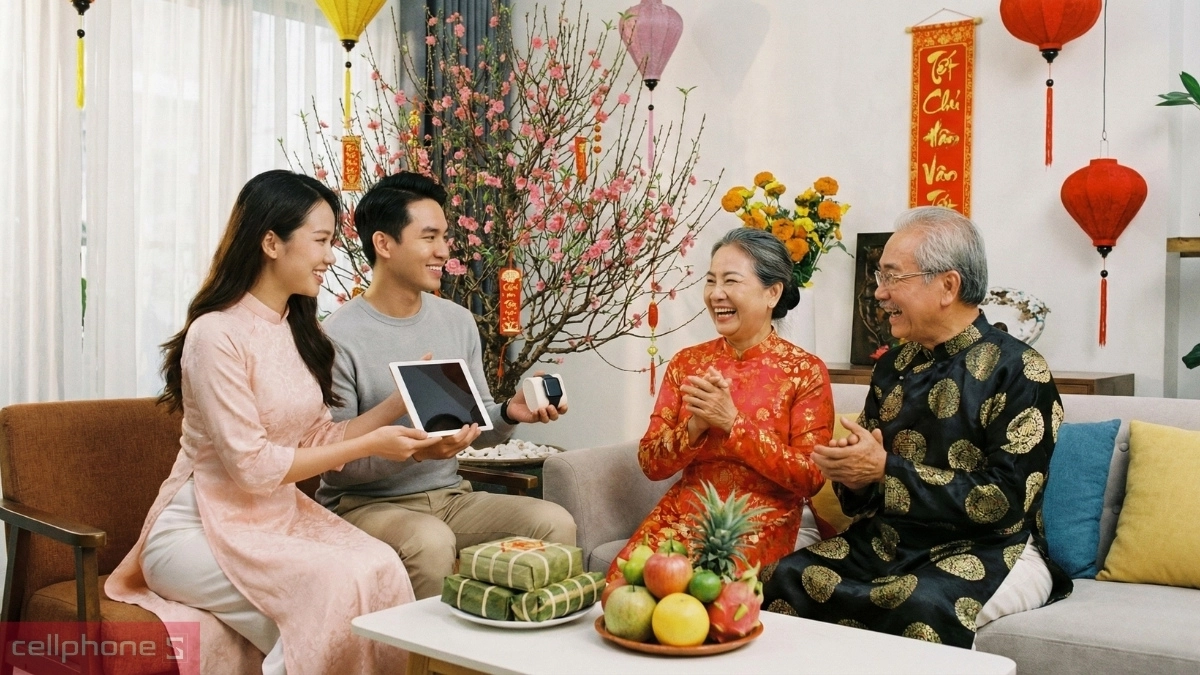 Quà tinh thần mang lại niềm vui, sự thư giãn cho ông bà