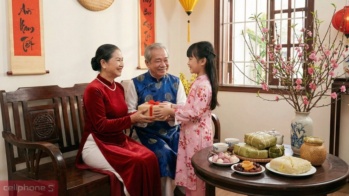 Quà tết cho ông bà Đơn giản nhưng chỉn chu