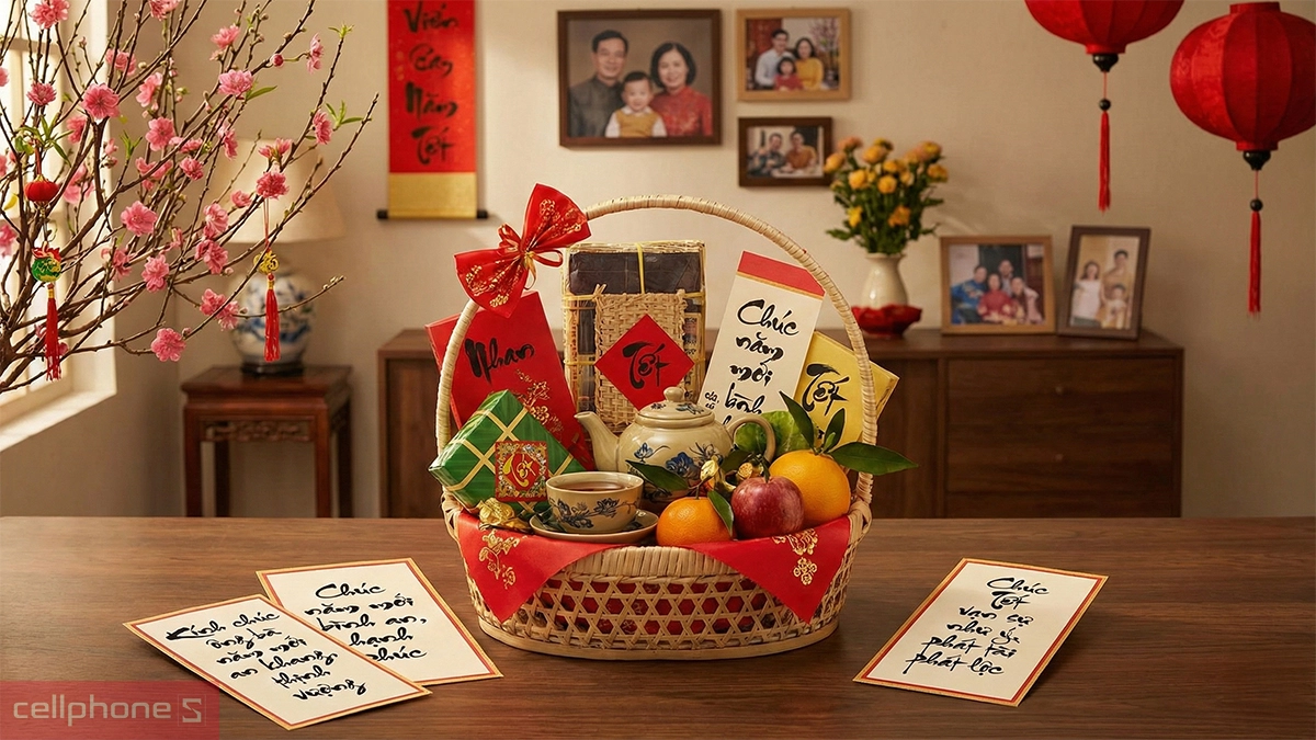 Những câu chúc Tết ý nghĩa đi kèm khi biếu quà Tết