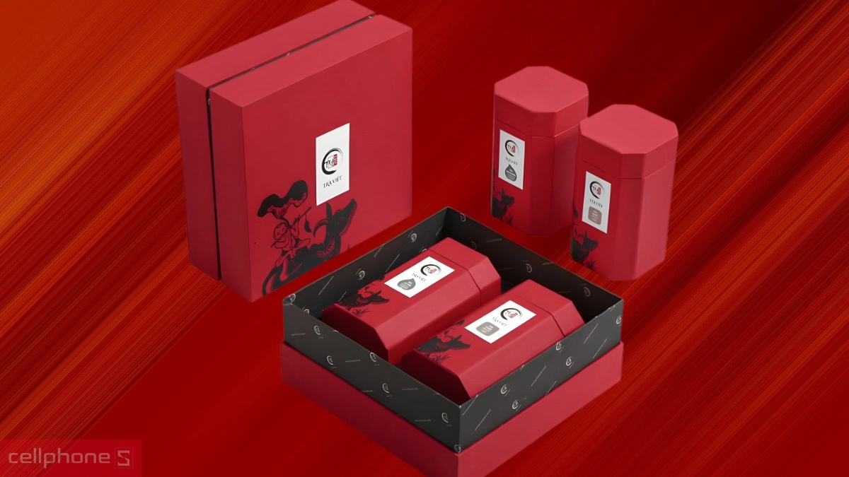 Hộp trà Tết cao cấp