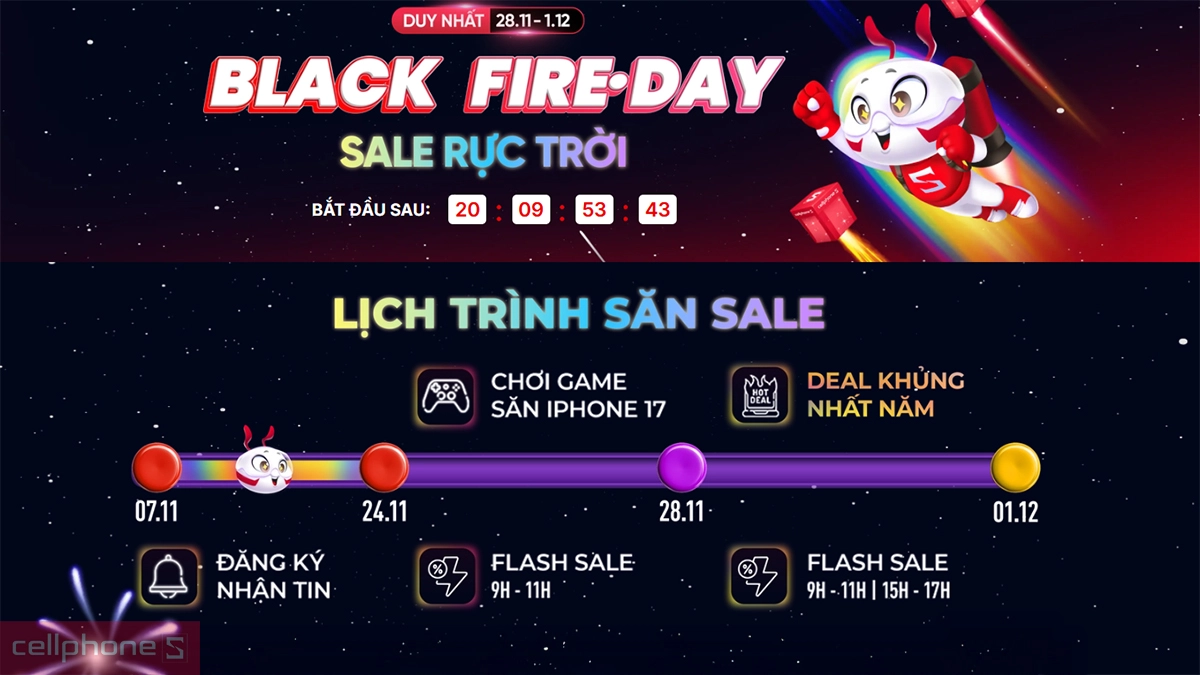 Bùng nổ ưu đãi trong dịp iPhone Black Friday