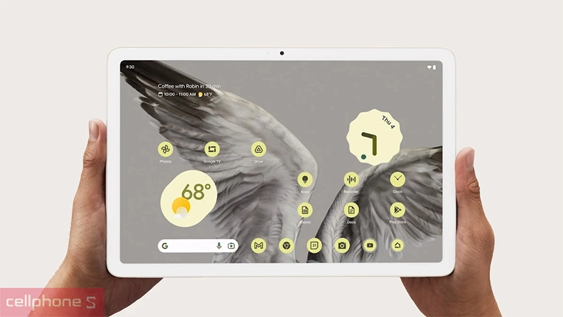 Google Pixel Tablet - Tối ưu màn hình, cáp sạc, hiệu năng