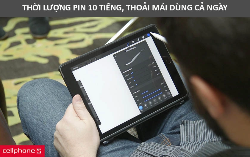 Thời lượng pin 10 tiếng, thỏa mái cho ngày dài