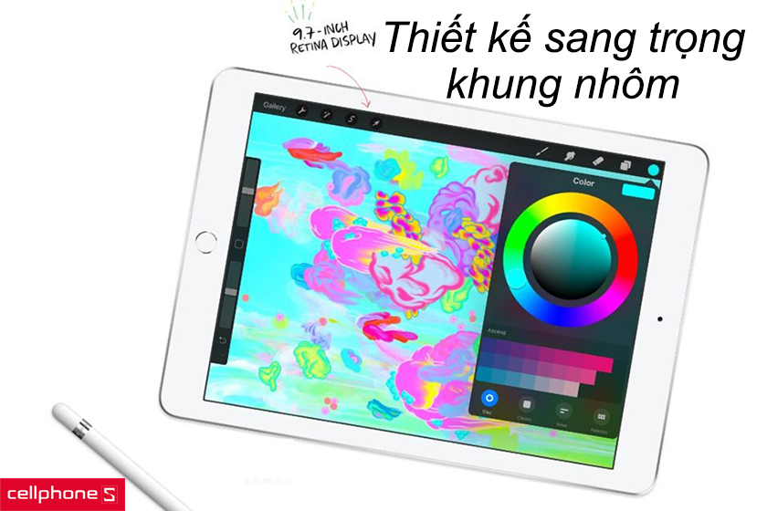 Thiết kế sang trọng với nhôm nguyên khối