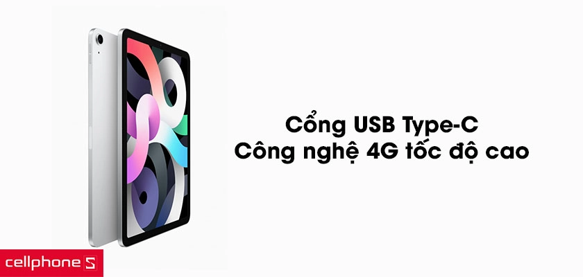 Cổng USB Type-C, 4G tốc độ cao
