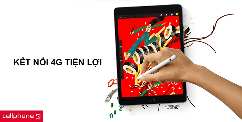 Kết nối 4G và wifi tiện lợi