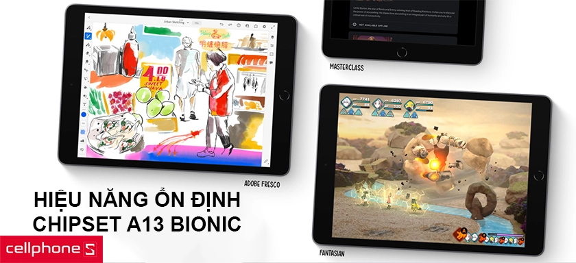 Hiệu năng ổn định với chipset A13 Bionic