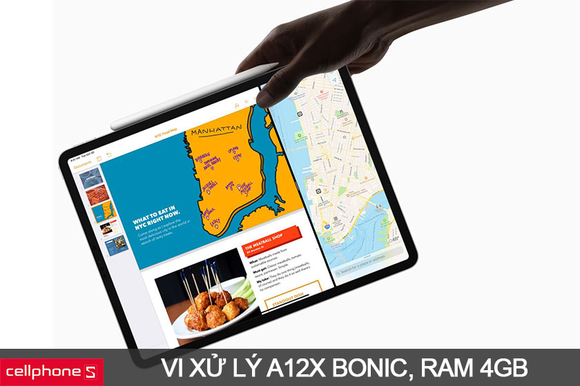 Hiệu năng mạnh mẽ với bộ vi xử lý A12X Bonic