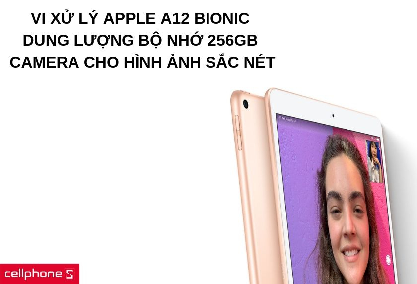 Vi xử lý Apple A12 Bionic, camera trước 7MP và camera sau 8MP cho hình ảnh chất lượng cao