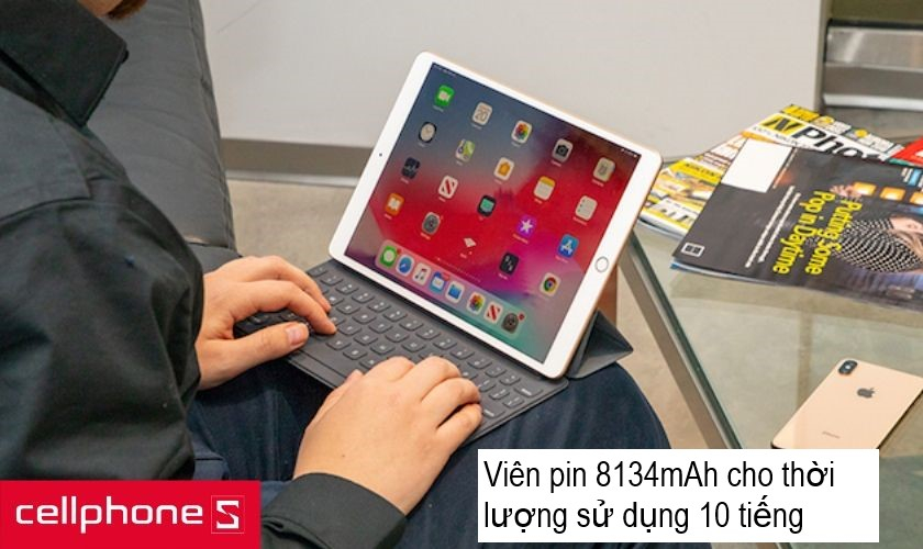 viên pin lên tới 8134mAh cho thời lượng sử dụng pin lên tục 10 tiếng