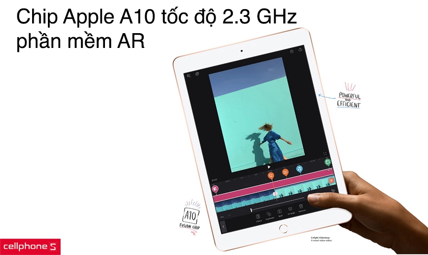 Chip Apple A10 tốc độ 2.3 GHz, phần mềm AR