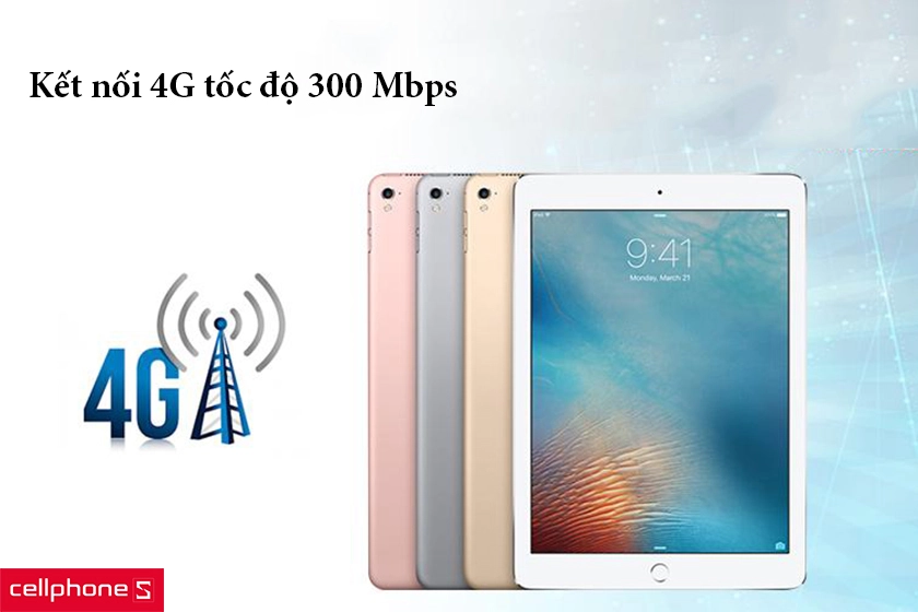 Hỗ trợ kết nối 4G tốc độ 300 Mbps