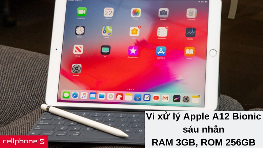 Hiệu năng mạnh mẽ với chip Apple A12 Bionic