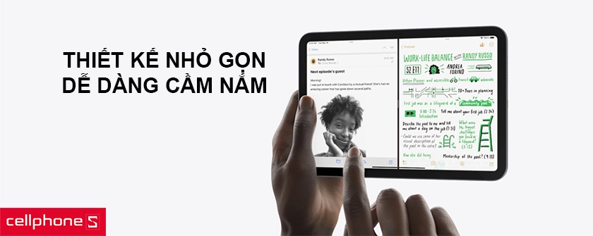 Thiết kế nhỏ gọn, dễ dàng cầm nắm, màu sắc đa dạng