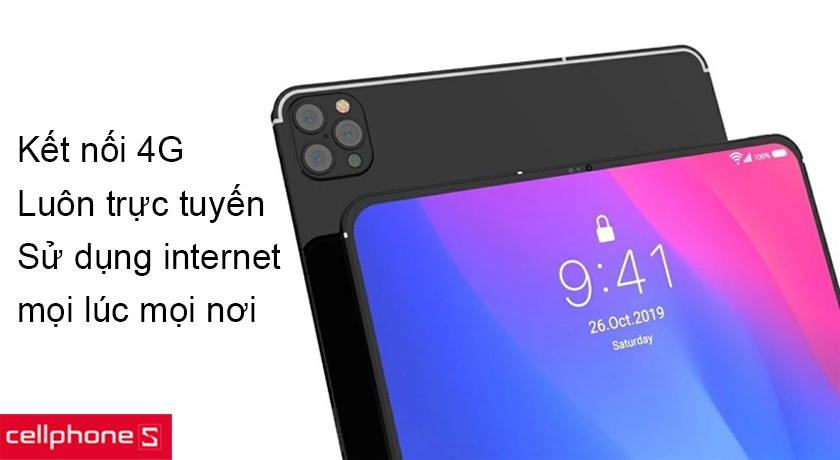 Hỗ trợ kết nối với mạng 4G cùng mạng wifi tiện lợi