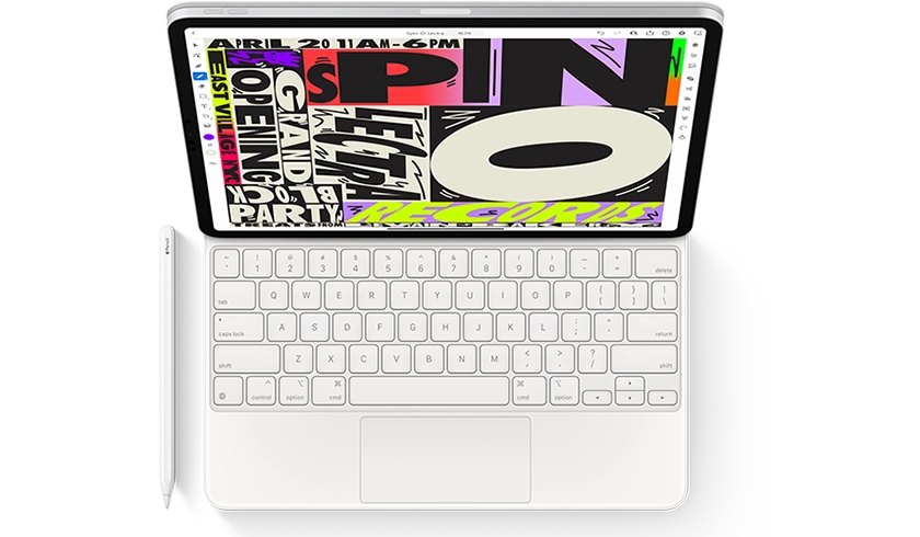 Trang bị đầu nối từ tính, giá đỡ Apple Pencil