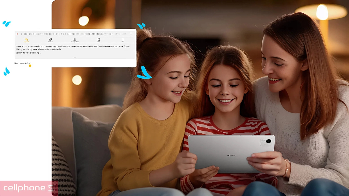 Công nghệ AI hiện đại của máy tính bảng Honor Pad X9a