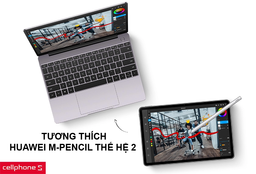 Tương thích Huawei M-Pencil thế hệ 2 và kết nối với laptop
