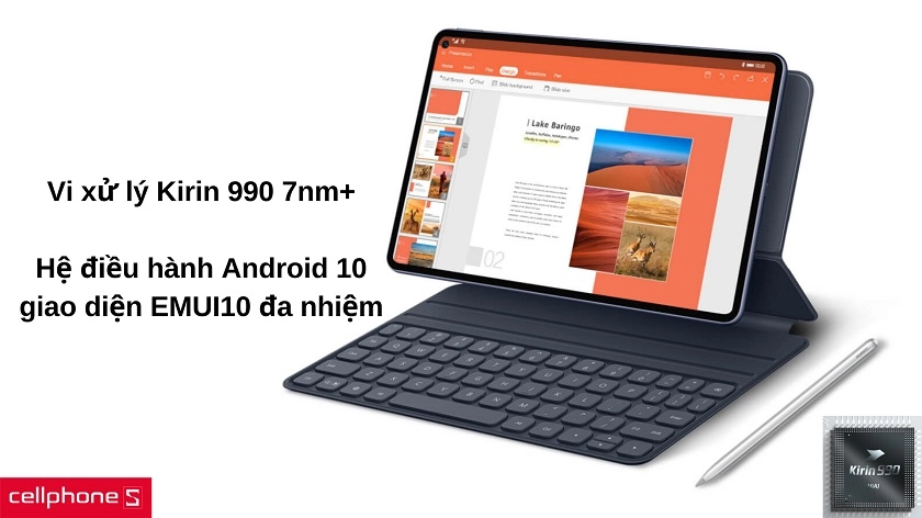 Vi xử lý Kirin 990 mạnh mẽ cho phép làm việc đa cửa sổ, đa chế độ