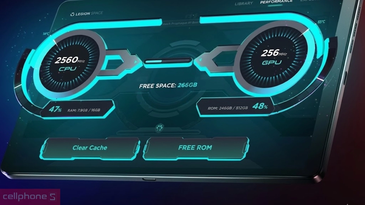 Hệ thống ColdFront máy tính bảng Lenovo Legion Tab Gen 3