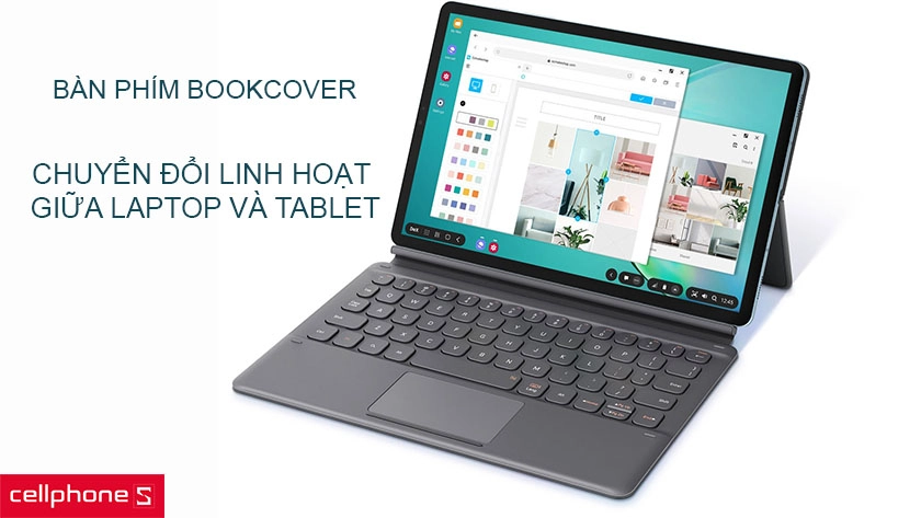 Samsung Tab S6 sở hữu khả năng chuyển đổi linh hoạt giữa laptop và tablet