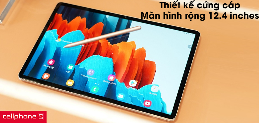Thiết kế cứng cáp, màn hình rộng 12.4 inches