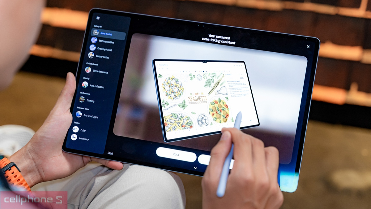 Màn hình và khả năng hiển thị của máy tính bảng Samsung Galaxy Tab S11 Ultra