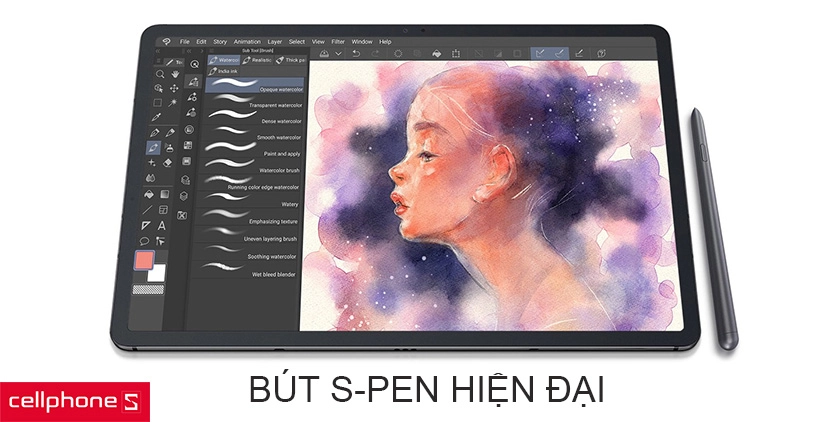 Âm thanh vòm Dolby Atmos trong trẻo, hỗ trợ bút Spen