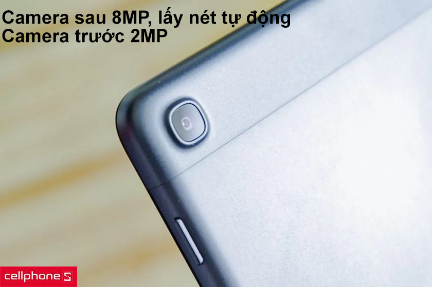 Camera sau 8MP hỗ trợ lấy nét tự động, quay phim FullHD