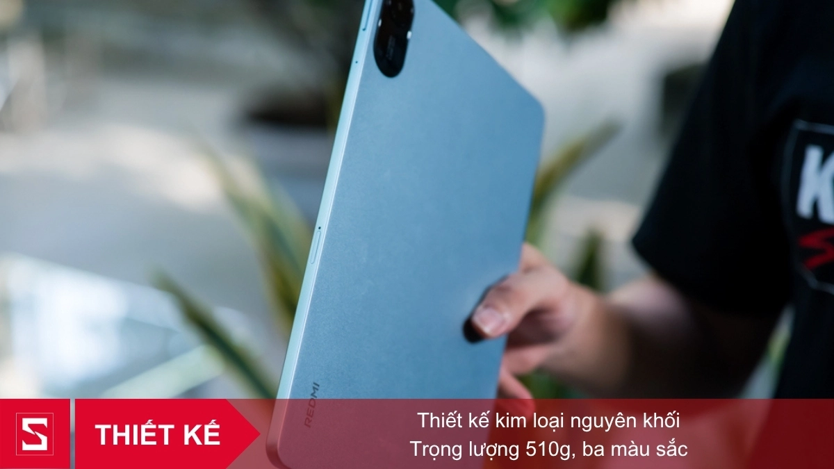 Thiết kế, màn hình của máy tính bảng Xiaomi Redmi Pad 2 Wifi