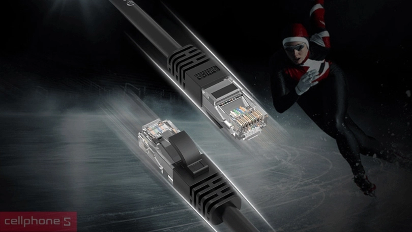 Tốc độ cáp mạng Cat 6 Orico 2m