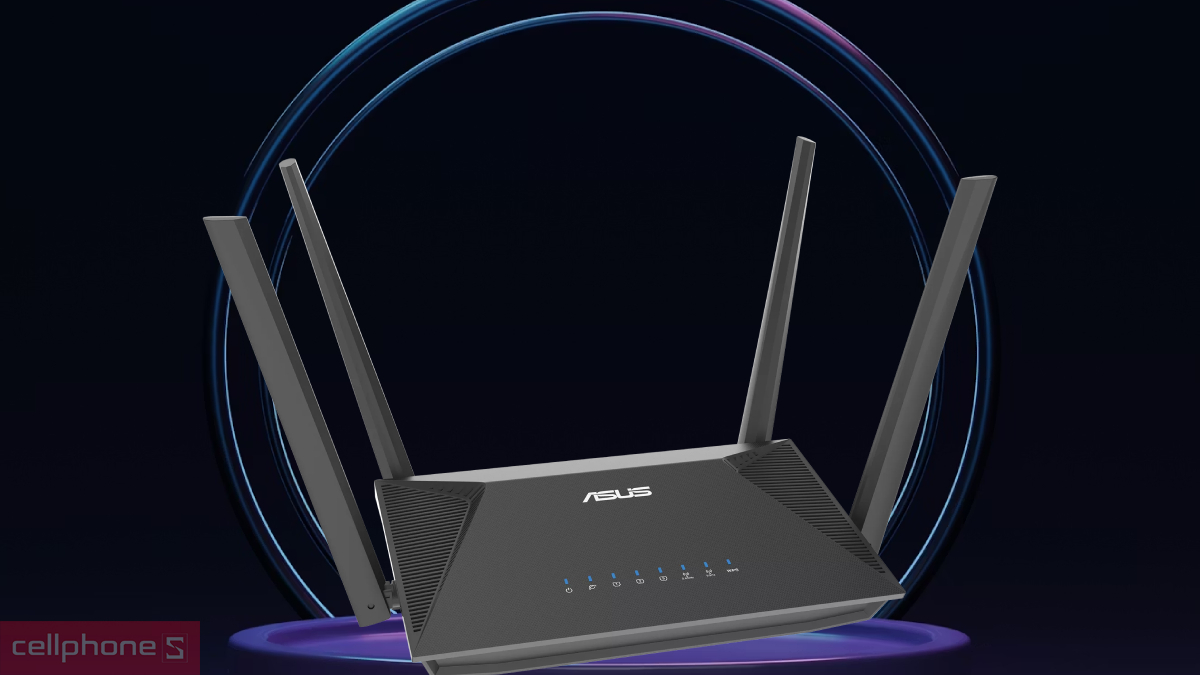Router Wifi 6 băng tần kép Asus RT-AX52 AX1800