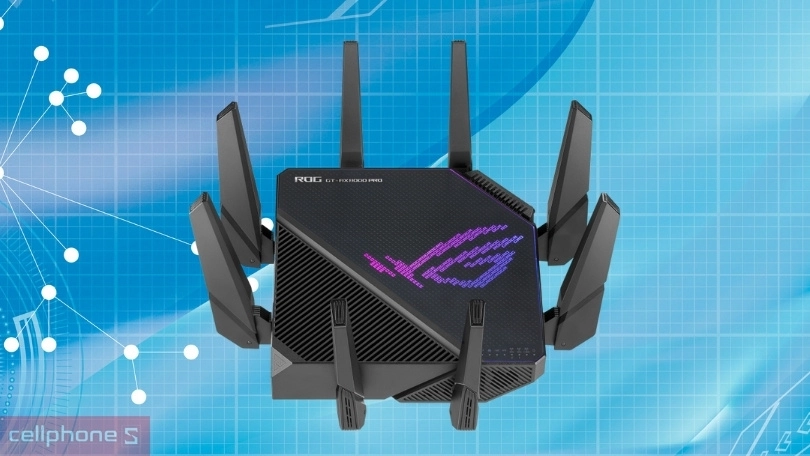 Phạm vi phủ sóng của router Wifi 6 Asus ROG Rapture GT-AX11000 Pro