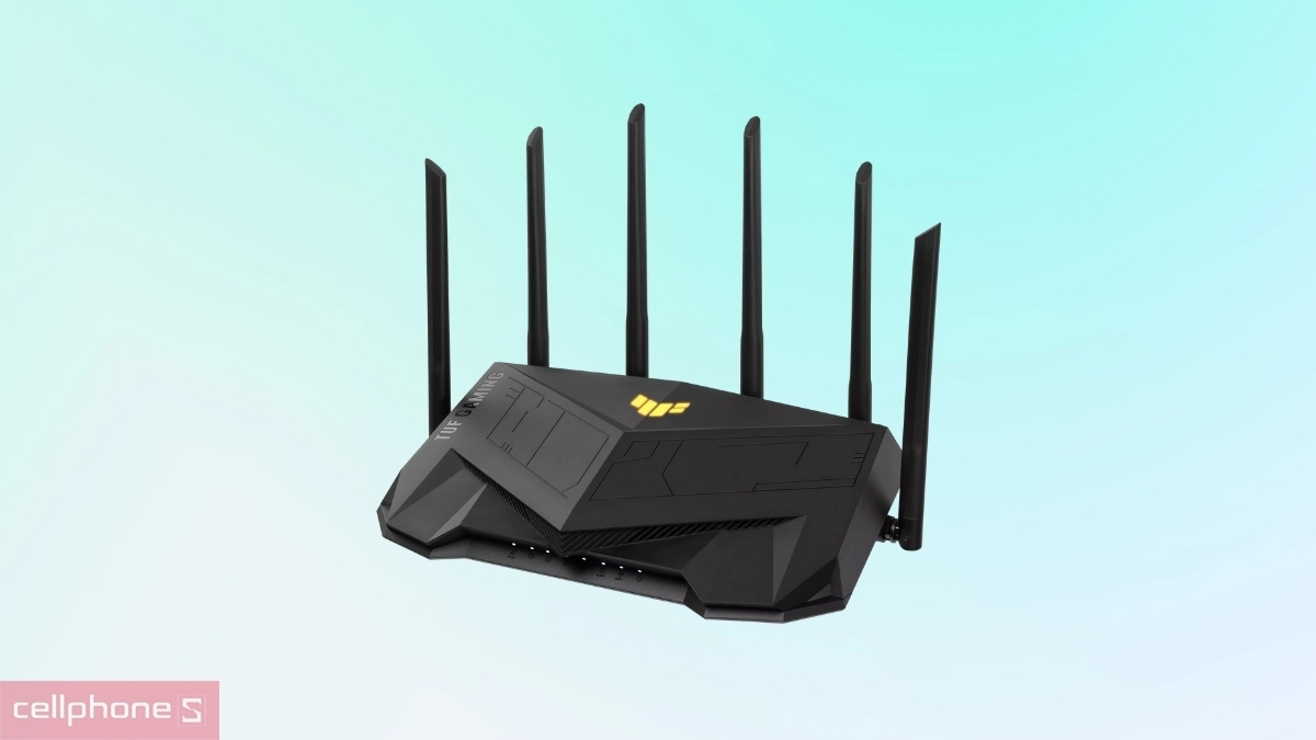 Router Wifi 6 Asus TUF Gaming AX6000 hỗ trợ chuẩn Wifi 6 băng tần kép