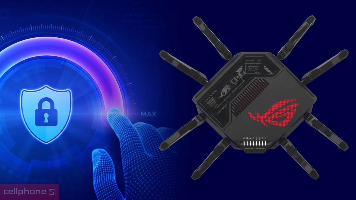 Công nghệ bảo mật Router Wifi 7 Asus ROG Rapture GT-BE98
