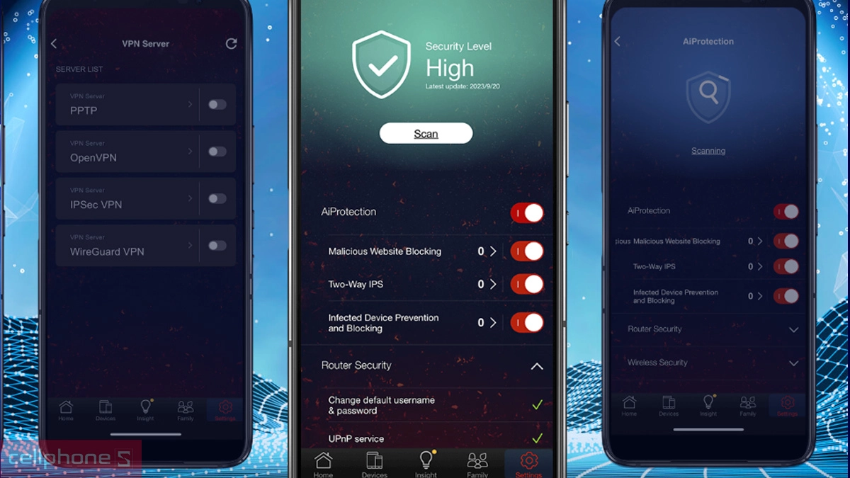 Quản lý qua app Router Wifi 7 Asus ROG Rapture GT-BE98
