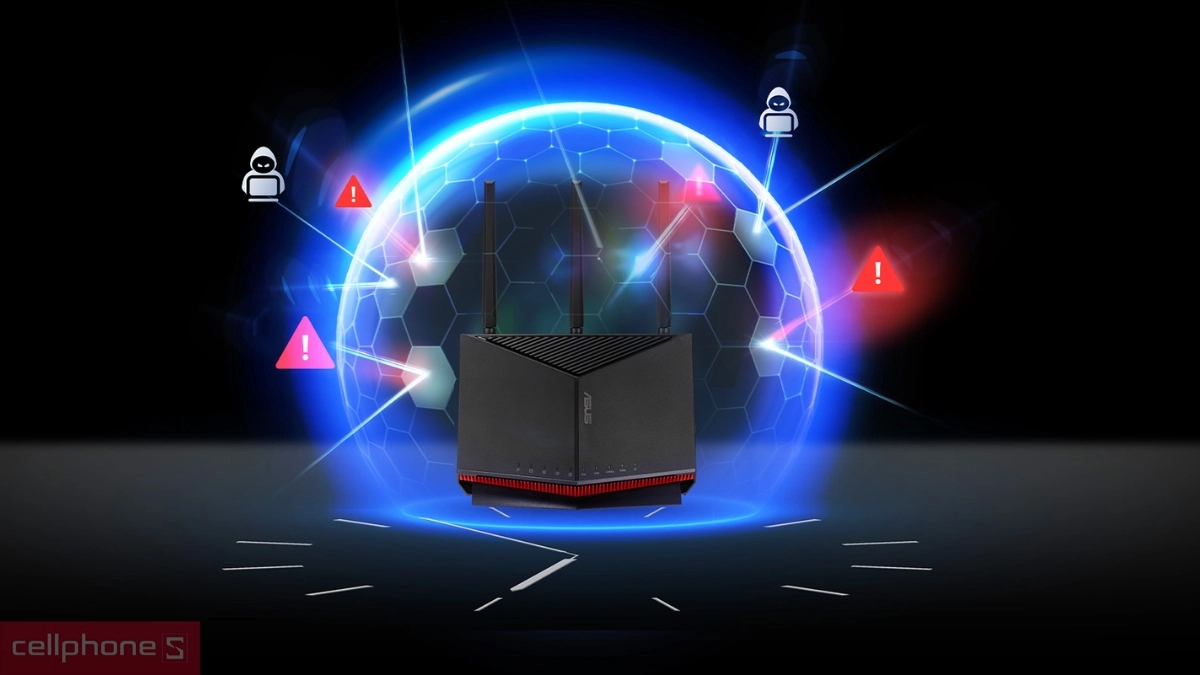 Bảo vệ 3 lớp Router Wifi 7 Asus RT‑BE86U