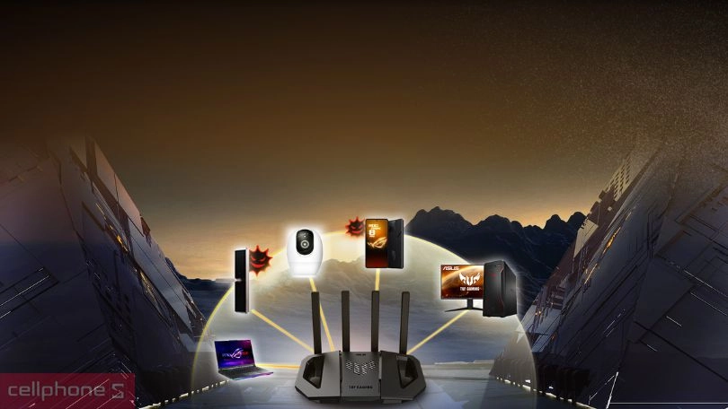 Khả năng, phạm vi kết nối của router Wi-Fi 7 ASUS TUF Gaming BE3600