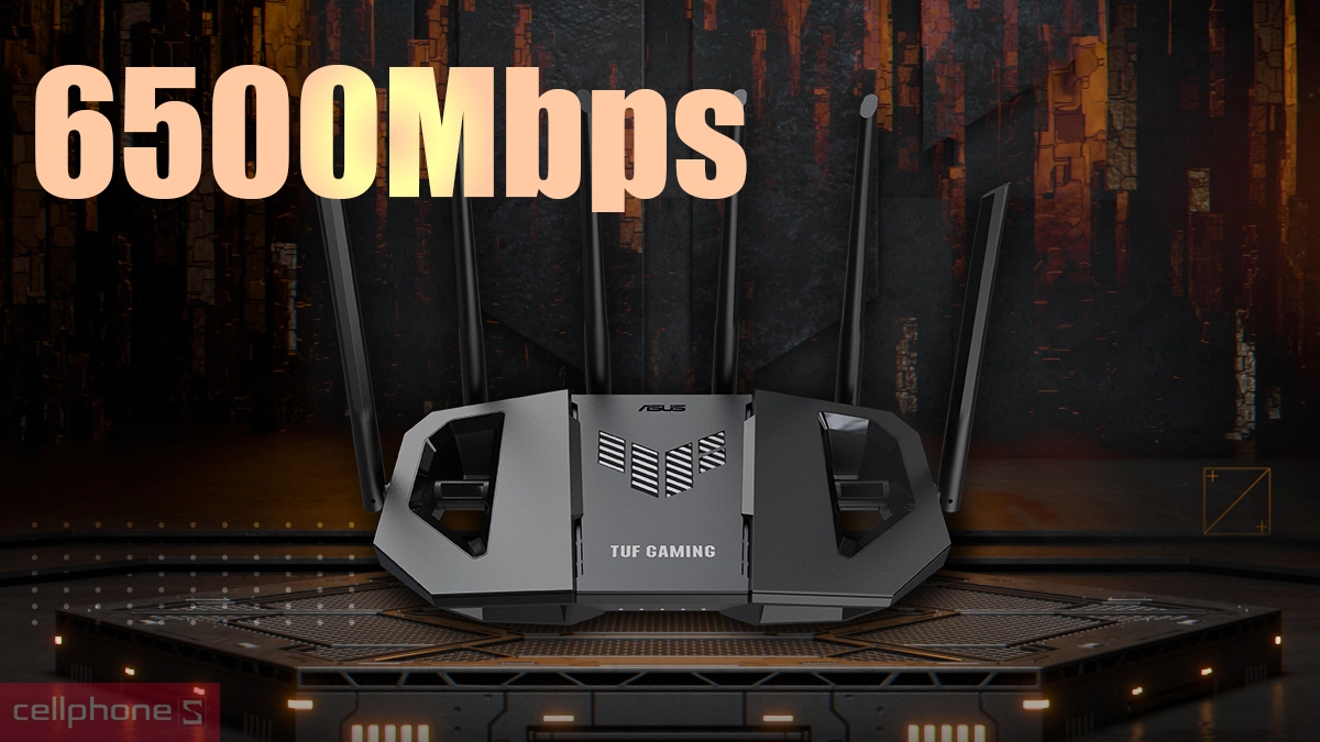 Tốc độ truyền của Router Wifi 7 Asus TUF Gaming BE6500