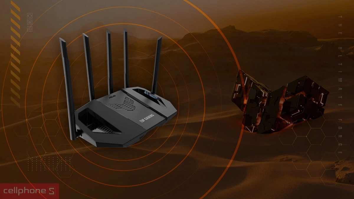 Độ phủ sóng Router Wifi 7 Asus TUF Gaming BE6500