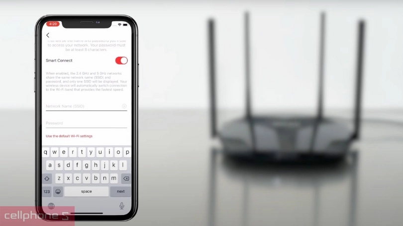 Tùy chỉnh mạng wifi 2.4 GHz và 5.0 Ghz 