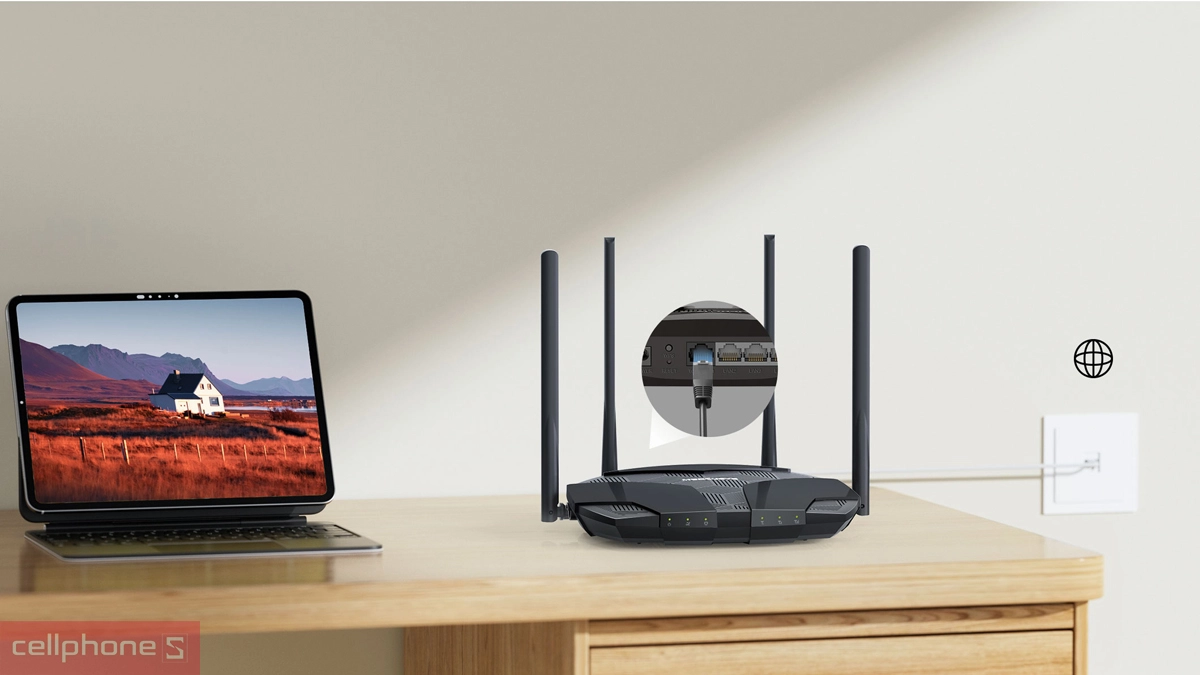 Khả năng kết nối của router Wifi Mercusys MB235-4G AC1200 băng tần kép