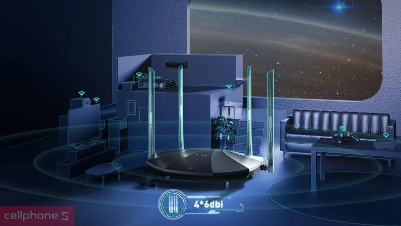 Hiệu suất Router Wifi Tenda TX2 băng tần kép AX1500