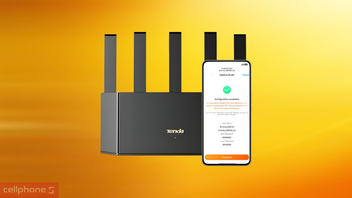 Cài đặt router Tenda qua app Tenda WiFi trên điện thoại