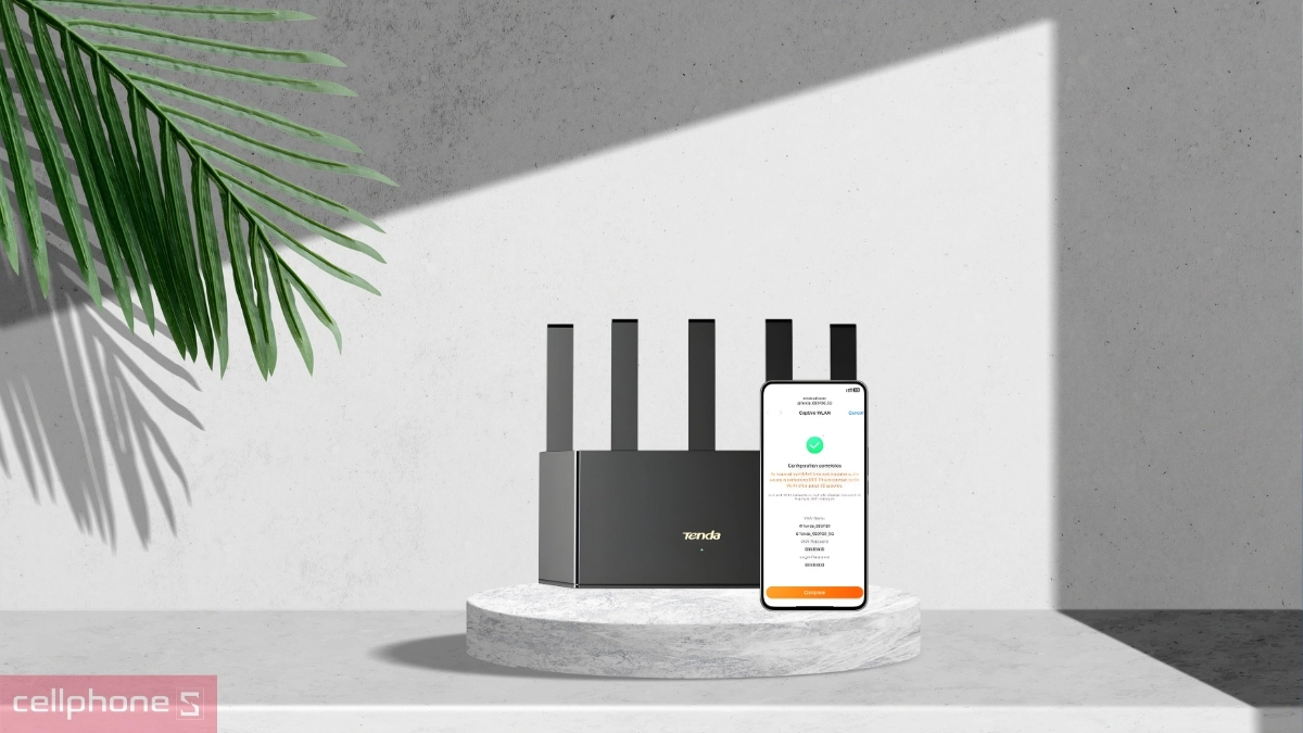 Cài đặt cực đơn giản qua app Tenda WiFi