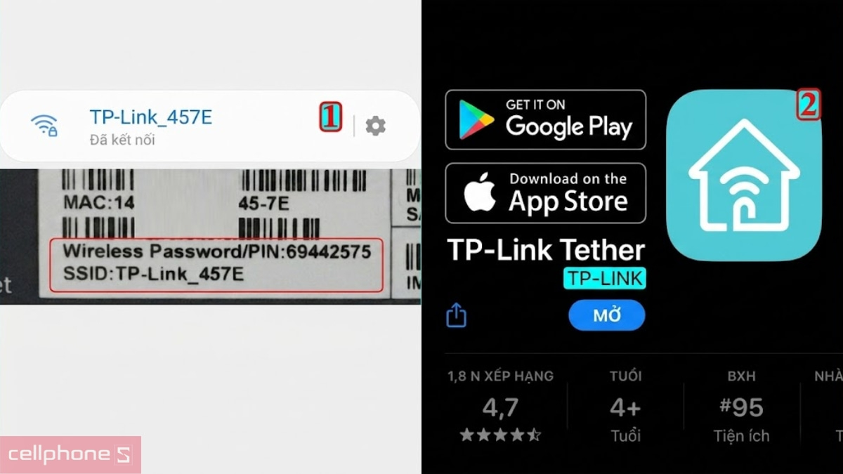 Cài đặt router Archer qua app Tether trên điện thoại
