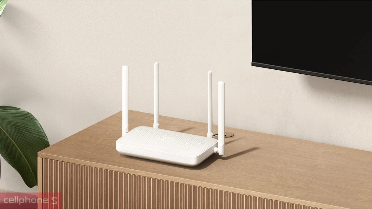 Tốc độ truyền tải cao của Router Wifi 6 Gigabit Xiaomi AX1500 băng tần kép EU